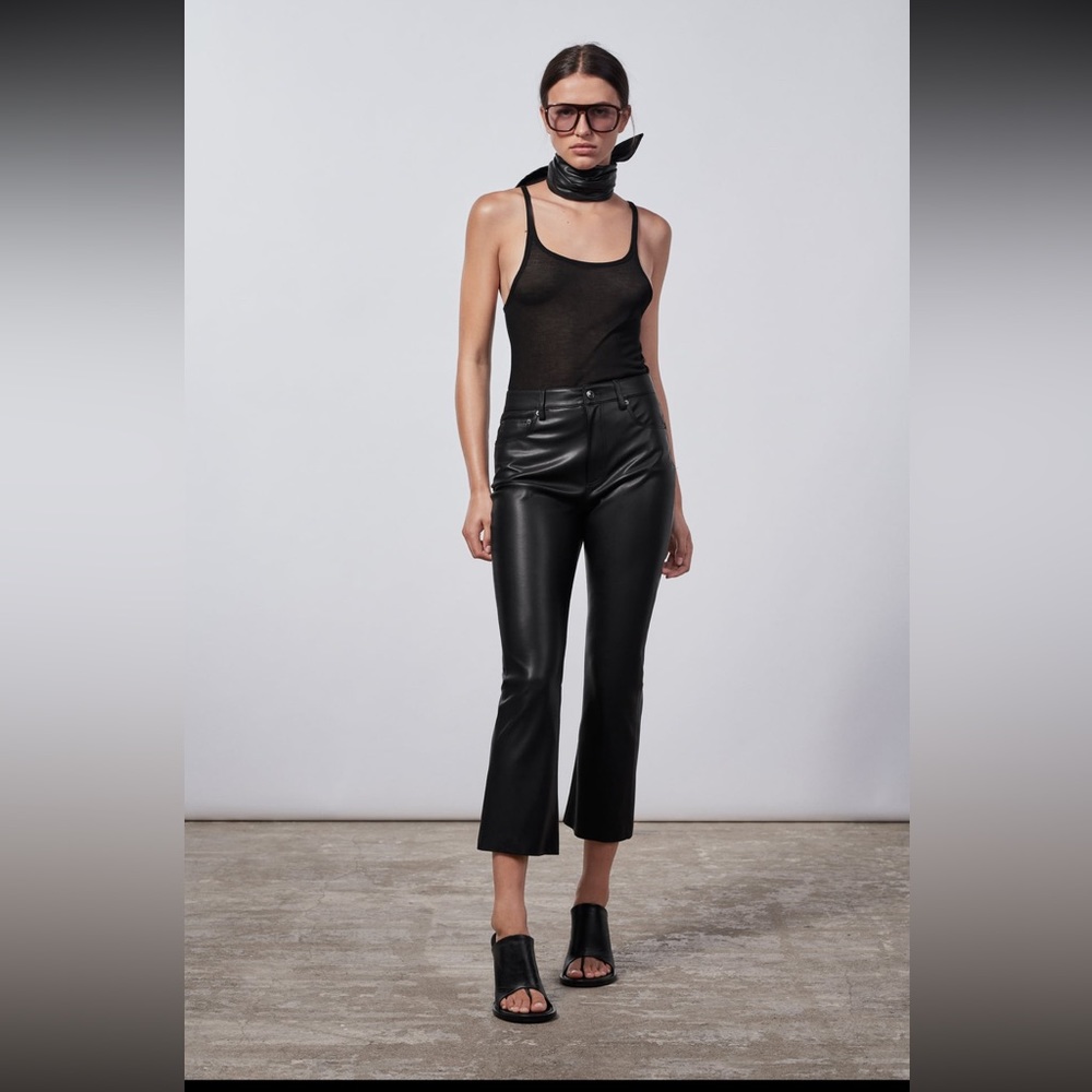 Zara Faux Leather Pants